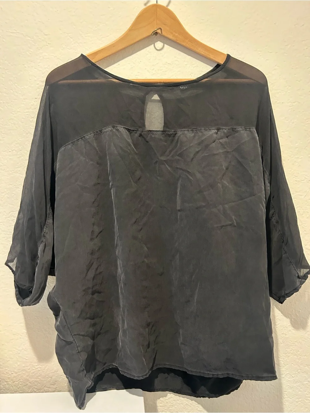 Loose Fit Black Sheer Gypsy Women's Top